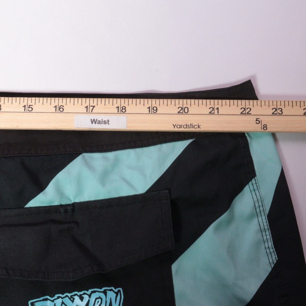 Dixxon Swim Shorts Mens 46 Blue Striped Unlined Swim Board Trunks Drawstrings - Picture 9 of 9